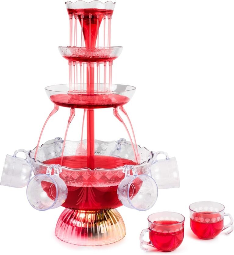 A Three-Tier Lighted Booze Fountain for $55 and Zero Regrets